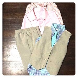 💙Boys dress outfit with two extra shirts!